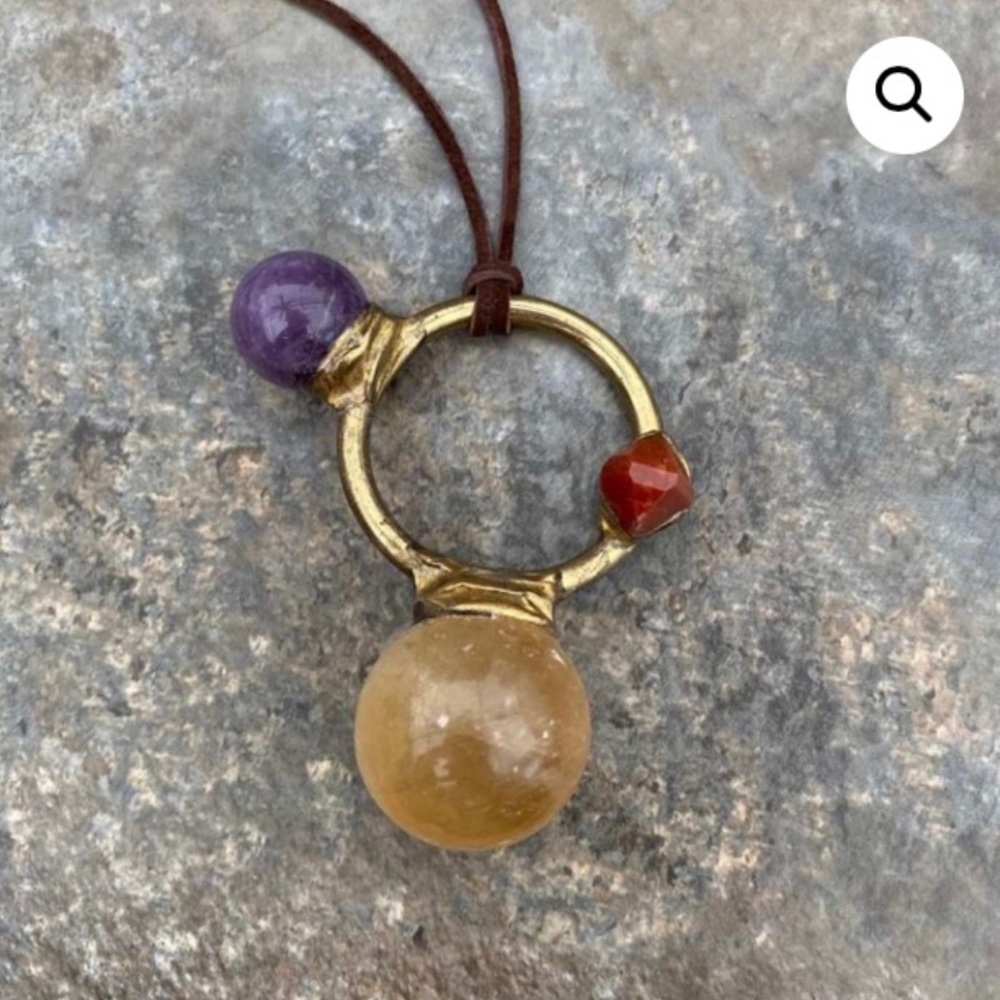 Enchanting Gilded Grotto Atlantis Crystal Necklace